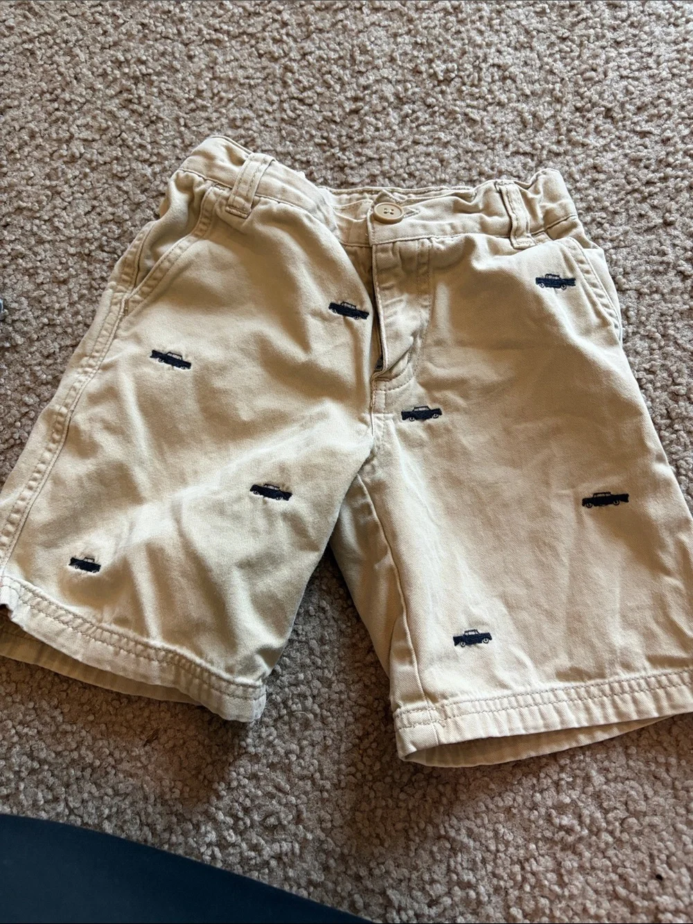 B15 Lot of 2 4t Kids Cotton Shorts - Blue and Khaki |